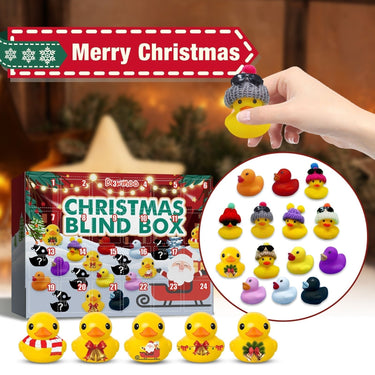 Patitos de goma de Navidad | Cada día una nueva sorpresa con el calendario de adviento navideño lleno de alegres patitos de baño - Estimula la diversión y el descubrimiento